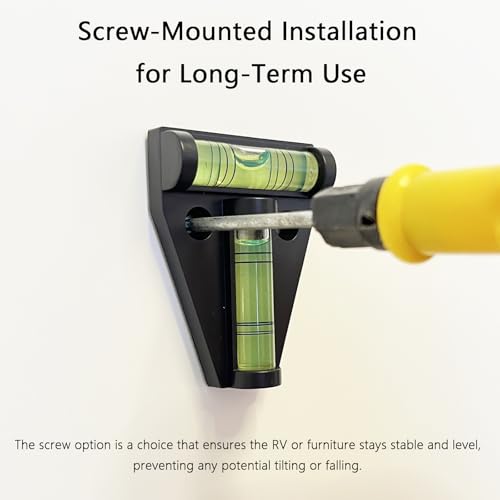 Magnetic RV Bubble Level, Mini Self-Adhesive T Type Small Leveler Indicator for RV Camper Travel Trailer Motorhome Leveling Blocks Accessories Tool