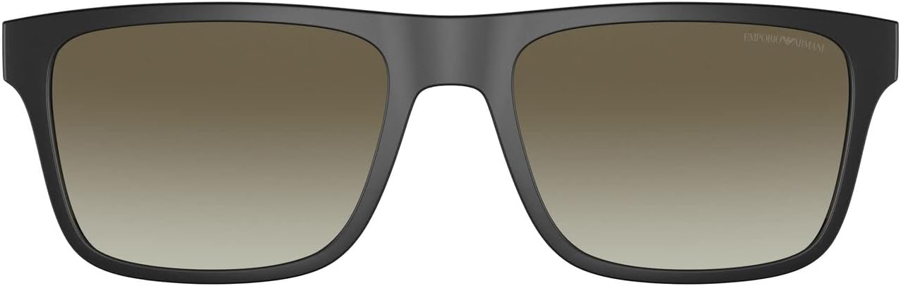 Emporio Armani mens Ea4115c Clip-on Sunglasses for Rectangular Prescription Eyewear Frames