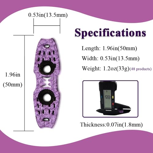 SUFFUSE Slingshot Pouch, Microfiber Pouch for Hunting Slingshot Flat Bands, Slingshot Replacement Bands Anti-Slip Positioning Pouch, Professional Slingshot Accessories for DIY Slingshot Bands2