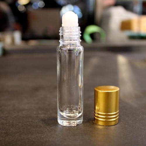 Image of 6ml Empty Bottles Transparent Refillable Reusable Roll on Glass Bottles for Attar | 6ml Perfumes Ittar Bottle | DIY | Aromatherapy | Essential Oils (SET OF 3)