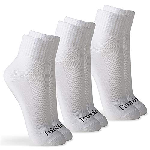 Kit 3 Pares Meia Cano Médio, Polo Match, Masculino, Branco. G