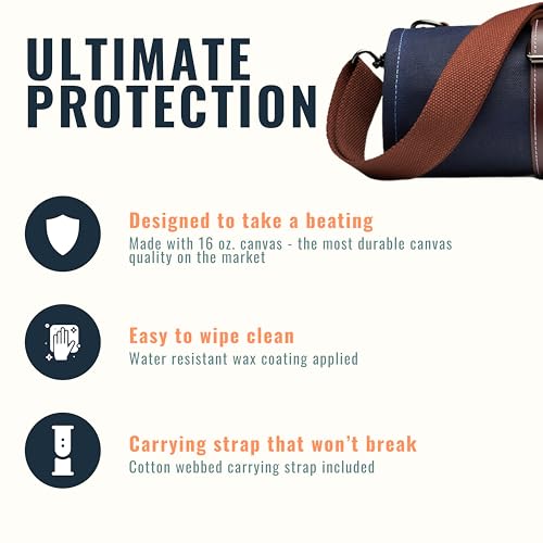 Professional Chef Knife Roll Bag - 12-Slot Waxed Canvas Knife Bag for Knives and Tools - Durable Water-Resistant Chef Roll - Essential Travel Knife Bags for Chefs and Culinary Enthusiasts - Image 4