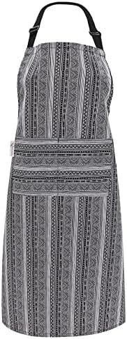 RUVANTI Cotton Enrich Cute Aprons for Women with Pockets Adjustable upto XXL, Cooking, Kitchen, Server, Chef Apron