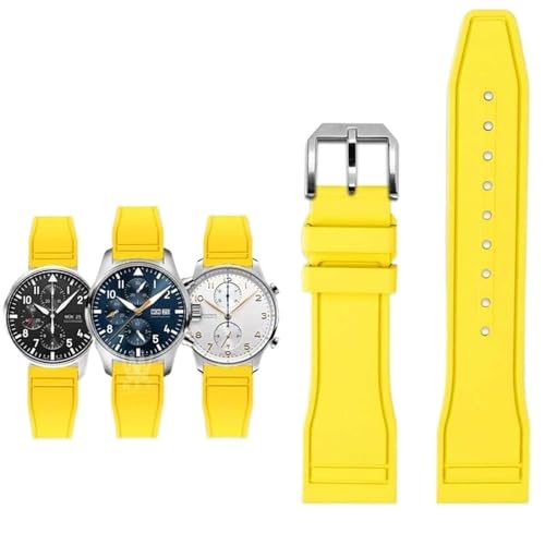 Bracelet montre fluorocaoutchouc 22mm Pilot F1 sport étanche à pompe rapide