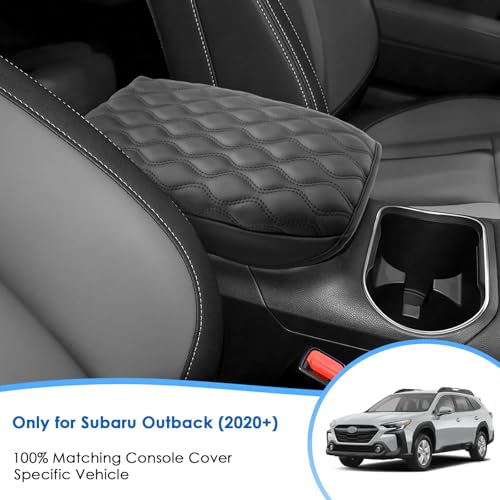 Coleya 2020-2025 2026 Outback Center Console Cover for Subaru Outback (Base/Premium/Onyx Edition/Limited/Wilderness/Touring/XT), Cushion&Comfy Leather Armrest Cover 2025 Outback Accessories (Padded) by Coleya - Used condition - Image 2