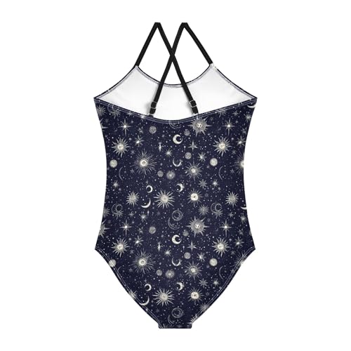 Toddler Swimsuit Girl Kids Bathing Suit Girl Toddler Girls Swim Suit Beach Swimwear Starry Night Star Sun Moon2