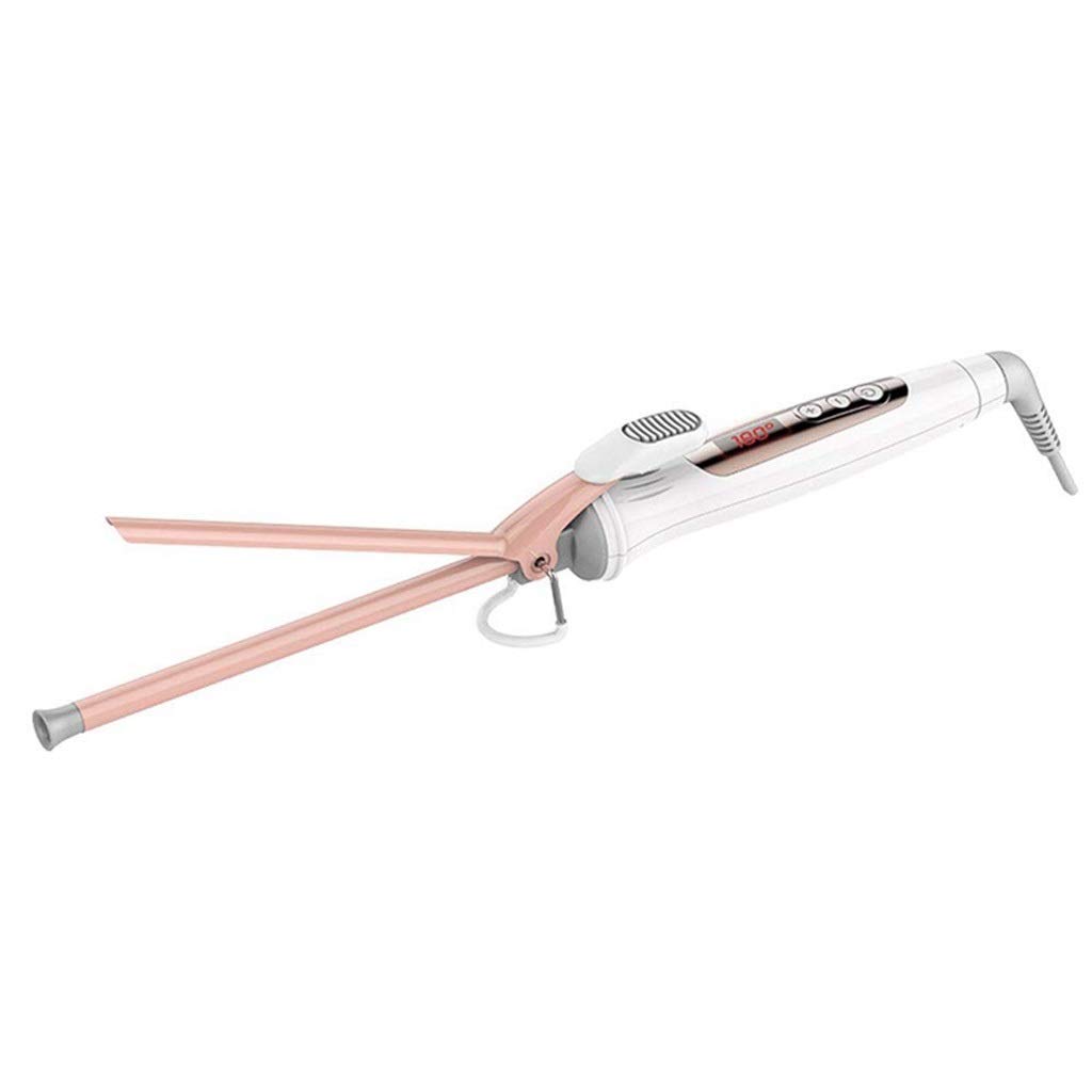 9MM Curling Tongs Hair Curler Professional Tourmaline Ceramic Barrel Curling Iron Unisex for Men Women EU