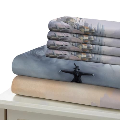 Parure de lit King size 220x240cm avec housse de couette zippée en microfibre - 7
