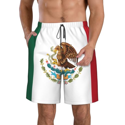 Mens Swim Trunks Cuba Flag Quick Dry 3D Printed Beach Board Shorts with Mesh Lining Swimwear Bathing Suits