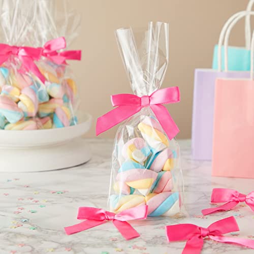 image for Juvale 100-Pack Twist Tie Bows - Pink 3