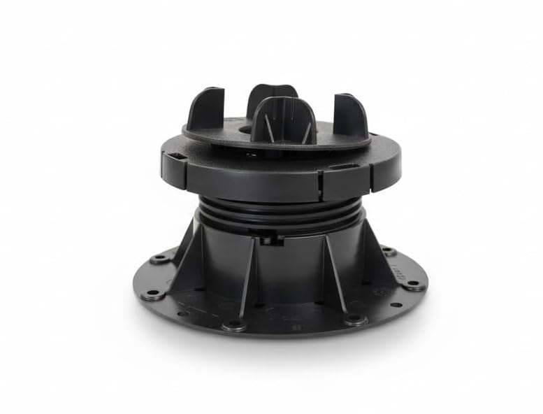 ABS Self-Levelling Adjustable Decking Pedestal Riser 28–225mm for Timber Joists (40mm & 50mm) – Heavy Duty 1600kg Load – Height Adjustable – Pack of 10 (83-134mm)