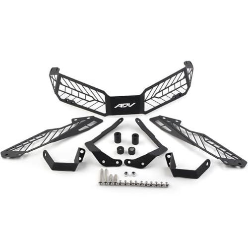 Grille phare moto ADV 150 éviter bris optique cache calandre