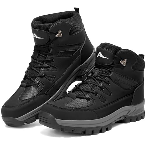 HARENCE Men's Waterproof Hiking Boots, Non-Slip Trail Shoes