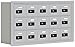 Salsbury Industries 19035-15ARC Cell Phone-3 Unit Recessed Mounted-Resettable Combination Locks with 5-Inch Diameter Compartments, Aluminum