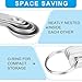 Mini Measuring Spoon Set, Heavy Duty Stainless Steel Measuring Spoons for Cooking Baking, Tablespoon Teaspoon for Dry or Liquid Ingredients, Fits in Spice Jar, 1/64 1/32 1/16 1/8 1/4 tsp