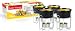 Artestia Ceramic Butter Warmer Set for Seafood (4, black)