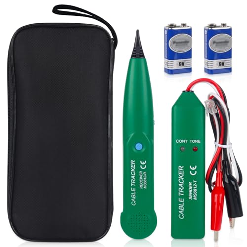 PLLYPE Cable Tracker z akumulatorem, urządzenie do wyszukiwania pęknięć kabli, robot koszący, lokalizator kabli, wyszukiwarka przewodów, tracker linii telefonicznej, do konserwacji sieci, ciągłości
