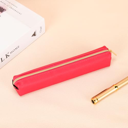 Image of Small pencil case, pink pencil case for adult. fasion Pen case Hot pink Calssic small pen bag
