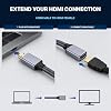 Cable Extensor HDMI 30 pies/9m, Macho a Hembra, 4K@60Hz 18Gbps Trenzado con HDR y ARC para TV, Monitor, Proyector, Laptop y Consola de Juegos 6