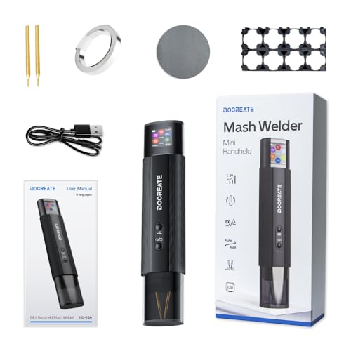 Image of Battery Spot Welder, 99 Gear Handheld Spot Welder with LCD Screen, Portable Mini Spot Welder for Diy 18650 Battery, Iron, Automatic and Manual Mode, Spot Welding Machine for Nickel Strips 0.1-0.2mm