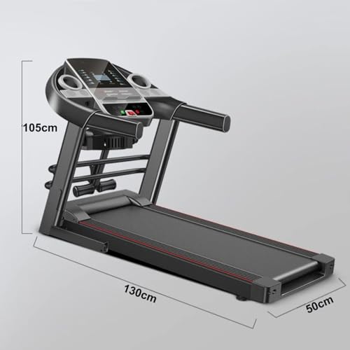 Image of Foldable Motorised Treadmill,with Sit Ups Rack & Massage Head Electric Treadmill for Home, Folding Walking Running Machine with LCD Sn