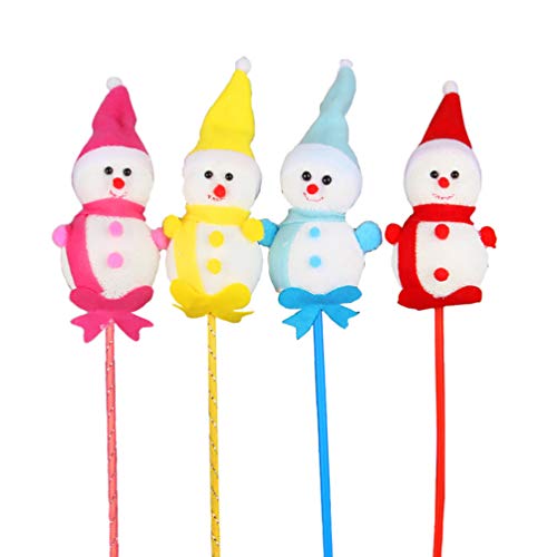 Preisvergleich Produktbild Holibanna Geführte 4pcs leuchten Stabschneemannstockspielwaren für Kinderweihnachtsfestbevorzugungen