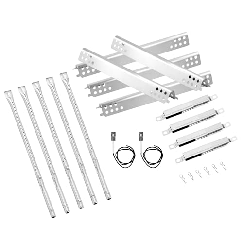 Grill Replacement Parts for Charbroil Performance 5 Burner 463347519 463347518 475 4 Burner 463347017 463342119 463376018P2 Grills G470-5200-W1 Burner G470-0004-W1A Heat Plate Crossover Tube