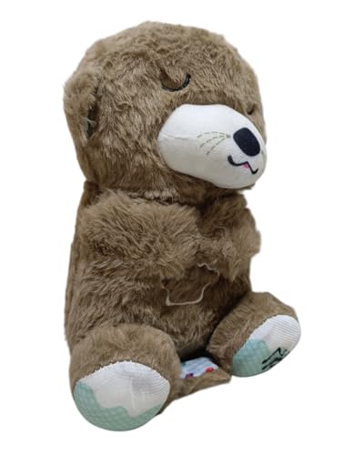 Image of AGC Breathing Teddy Bear with Music for Baby Sensory Sleep Lights Rhythmic Soft Toy, Lights and Breathing Motion, Teddy Bear with Lights | Best Gift for Kids (Brown Teddy)