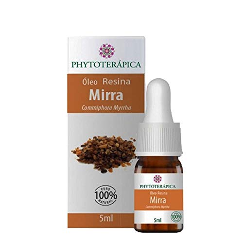 PHYTOTERAPICA - Óleo Resina de Mirra - Aromaterapia - Pele e Emocional - Promove firmeza, ajuda a superar bloqueios relacionados a falta de coragem - 100% Puro e Natural - Quente, amadeirado, 5ml
