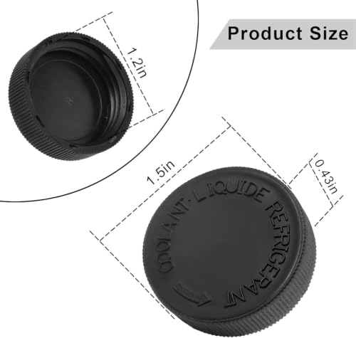 Image of SecosAutoparts Engine Coolant Overflow Reservoir Tank Black Cap 21712-79900 Fit For Nissan 350Z 370Z Murano Juke Rogue Versa Quest, Fit For Infiniti EX35 FX37 EX37 G35 Q70 QX50 G25 G37 2003-2017