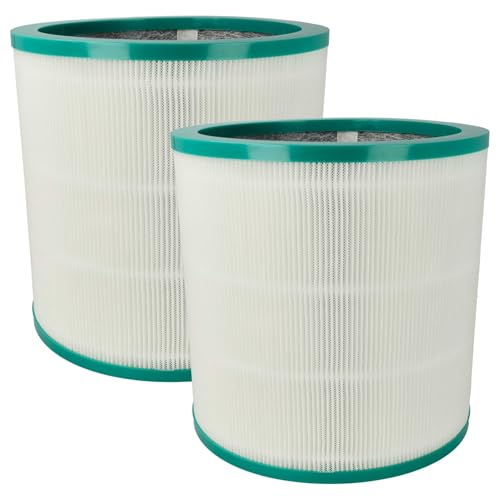 vhbw 2x Filtro HEPA compatible con Dyson Pure Cool TP00, TP01, TP02, Link 308400-01, Me BP01, Link 308401-01 purificador aire - Filtro de repuesto