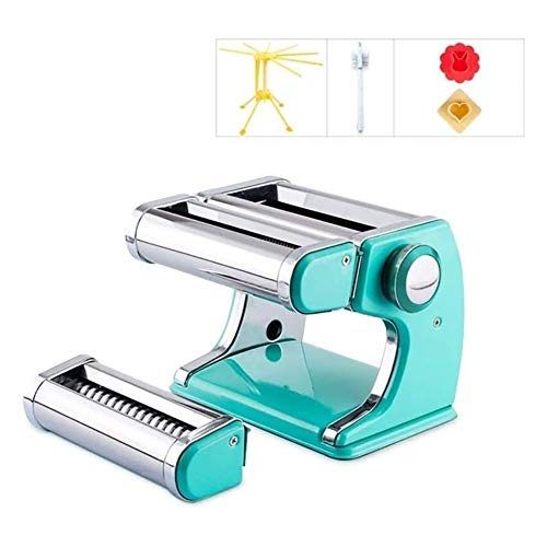 GAOJINXIURZ Nudelmaschinen Manuelle Pasta Maker Nudelmaschine Kleine Haushalt Pasta Maschine Zwei Messer Nudelhersteller…