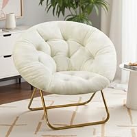 Soft Saucer Comfy Folding Cozy Faux Fur Reading Lounge Chair only .94: eDeal Info