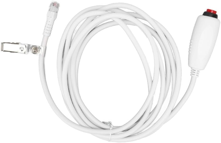 9.8ft Crystal Head 6P4C Plug Call Switch Push Button Cable Universal Replacement Nurse Call Cord Cable Healthcare Facility