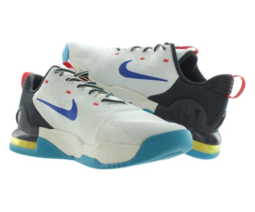 Image of Nike Unisex Air Max Alpha Trainer 5 - Lace Up Mesh Style Training Shoe - Off White /Blue, 13.5 Women /11.5 Men