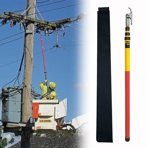 Perche télescopique isolée ajustable de 5m avec crochet Teles - 2