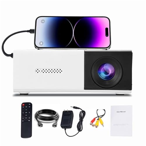 Image of Portable Mini Smart Projector Compatible with Android iOS Laptop firestick - 60 inch Projection | 1080P FHD Support for Children's, Home Cinema, Compatible with Smartphone /Laptop /PS4 /Firestick