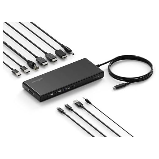 Kensington SD4842P USB-C Triple Video HD (1080p @ 120Hz) Dockingstation, bis zu 100 W Leistungsabgabe, 5 x Plug-and-Charge USB-Anschlüsse, hergestellt aus 73 % recyceltem Material, K32810EU