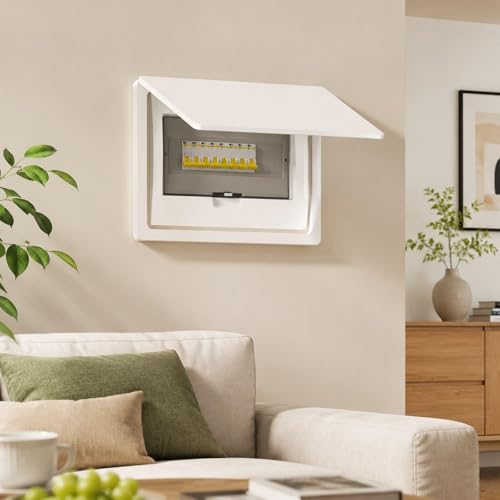 Placa resistente de PVC para tapar cuadro eléctrico con diseño minimalista plano 6