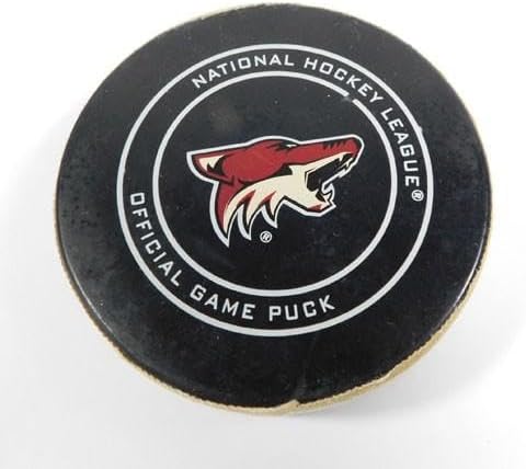 2019 Arizona Coyotes vs. Florida Panthers Game Used Puck 2-26-19 AA0037522 - NHL Unsigned Game Used Pucks