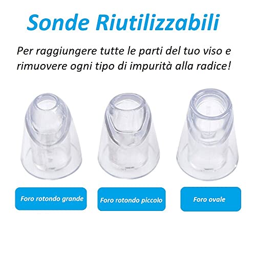 Mediawave Store - Aspiratore Per Rimozione Dei Punti Neri E Brufoli Pulizia Del Viso, Rimuove Impurità Della Pelle, Pulizia Del Viso, Rimozione Comedoni, Acne, Cura Della Pelle, Bellezza - 4