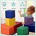Costzon Soft Blocks, Toddler Foam Block Playset for Safe Active Play and Building, Indoor Climbers Stacking Play Set Learning Toys for Toddlers, Baby, Kids and Preschooler (7-Piece, 6 Color)