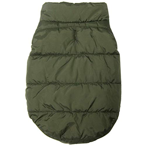 Joydaog Fleece Lined Warm Dog Jacket For Winter Cold Weather,Soft Windproof Medium Dog Coat,Green Xl #TOP3