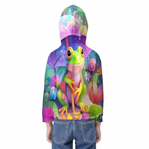 Pull à manches longues grenouille 3D une idée cadeau originale pour ado - 6