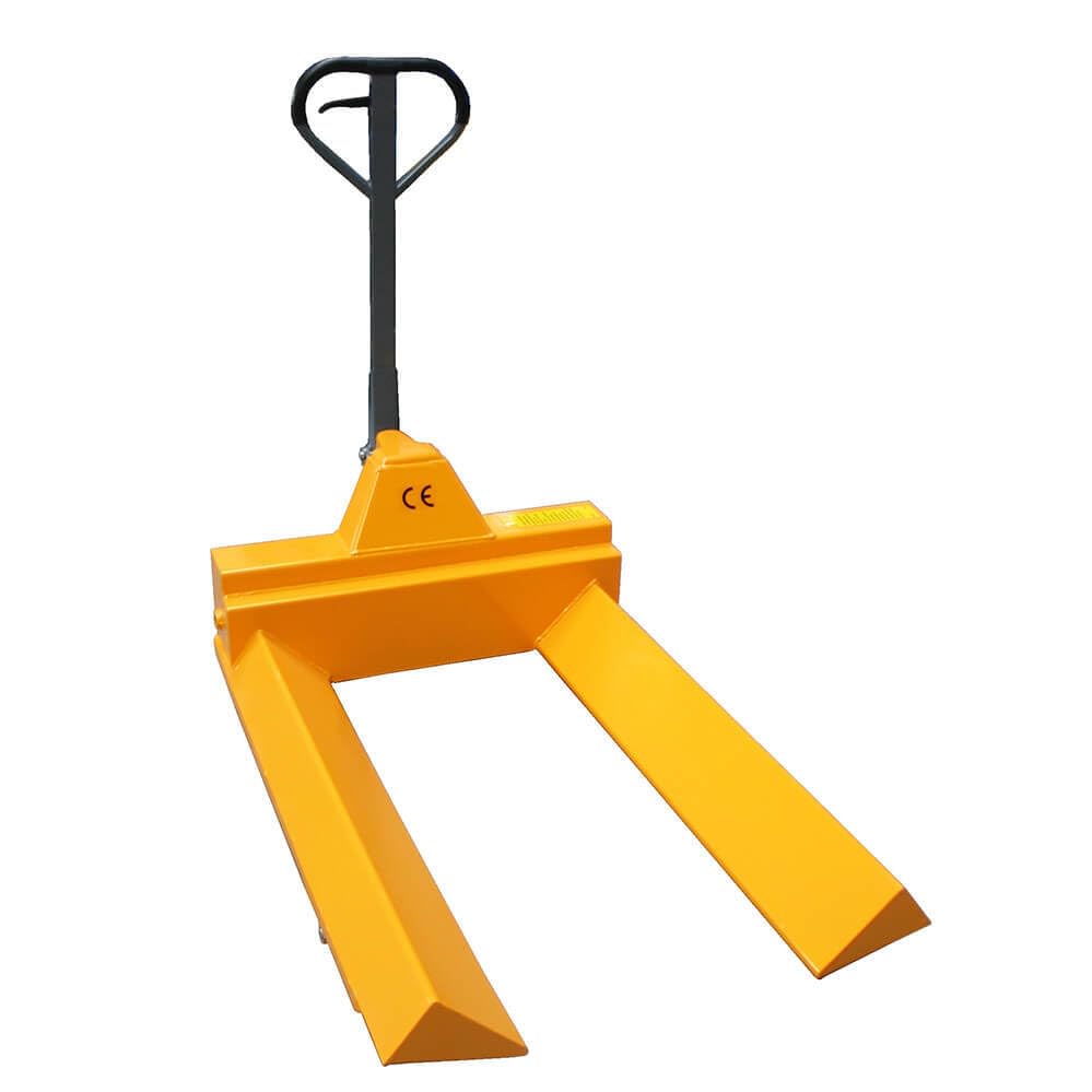 Rollenhubwagen Prismenhubwagen 2 t, 1.200-1.600 mm Rollendurchmesser