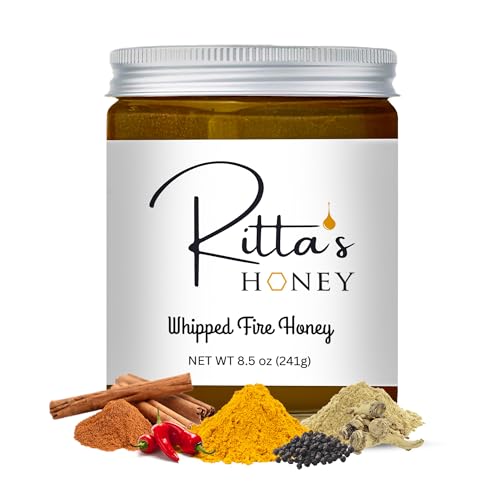 Ritta’s Whipped Fire Honey con Jengibre y Cúrcuma 8.5 oz