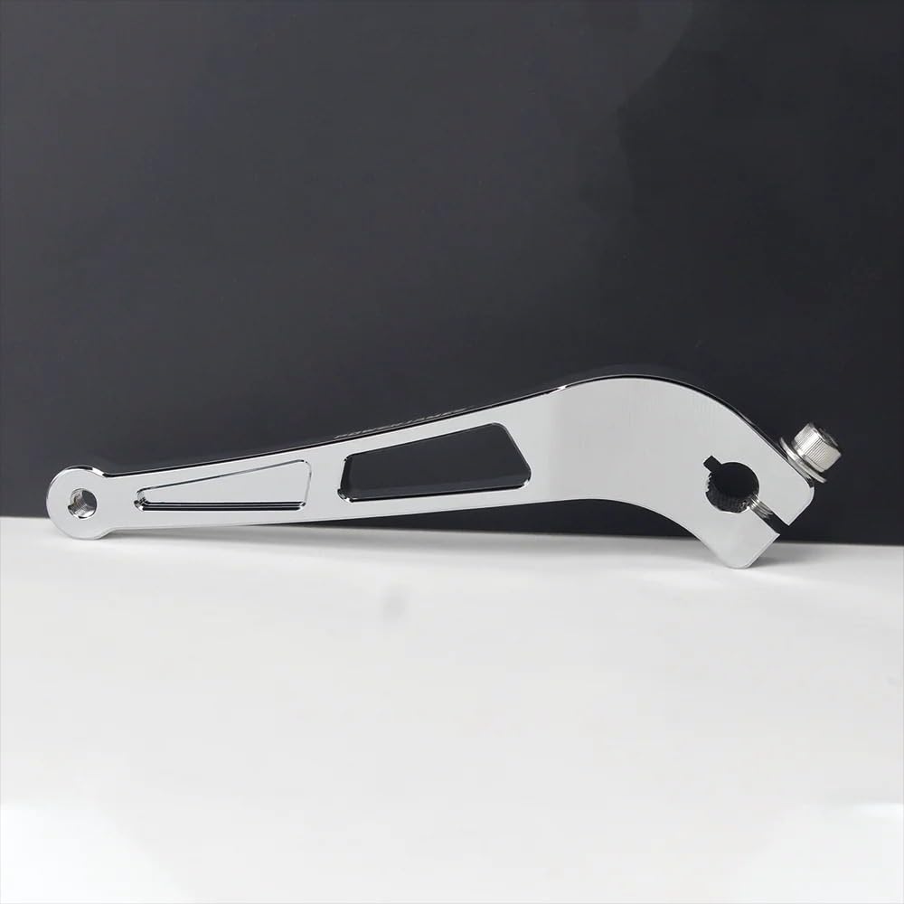 Palanca de cambios cromada para motocicleta para Dyna, para Street, para Fat Bob, para Wide Super Glide (1991-2017) Palanca de cambios plegable para motocicleta