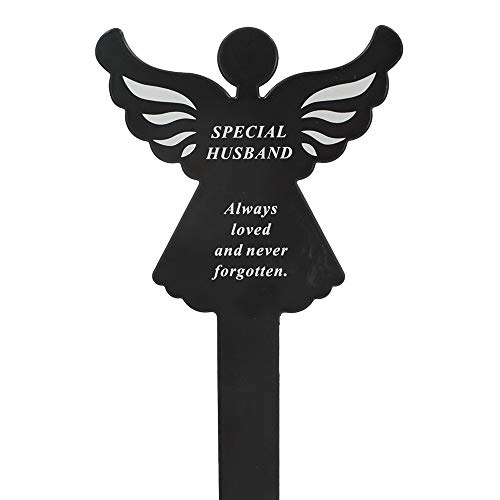 Special Husband Memorial Remembrance Grave Angel Ground Stake Plaque