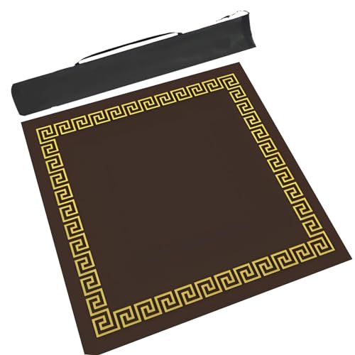 Tapete Minimalista Mahjong con Bolsa Marrón 70x70cm miniatura 1