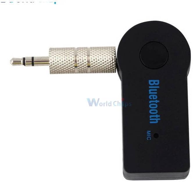 Bluetooth Audio Receiver Wireless Music Transmitter 3.5mm Stereo AUX Receiver Adapter with Mic for Car Speaker Headphone Top